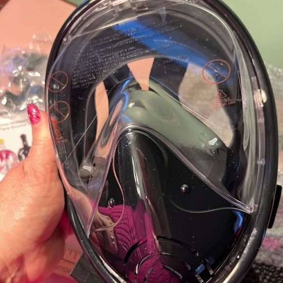 Greatever Small Black Snorkel Mask NEW Snaps In Place - Picture 13 of 15